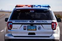 Nevada Highway Patrol. (Chase Stevens/Las Vegas Review-Journal) @csstevensphoto